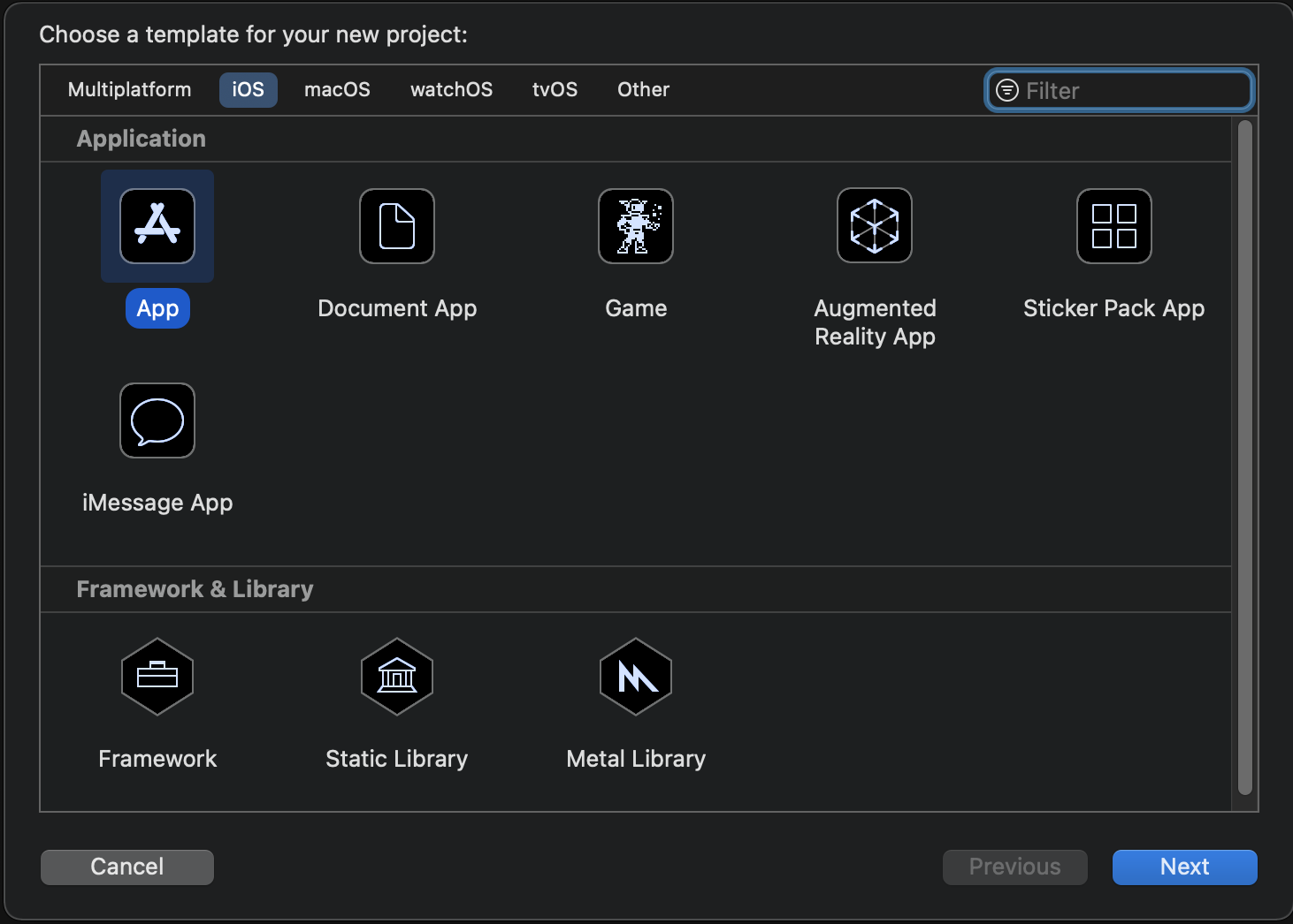 Single View App Template